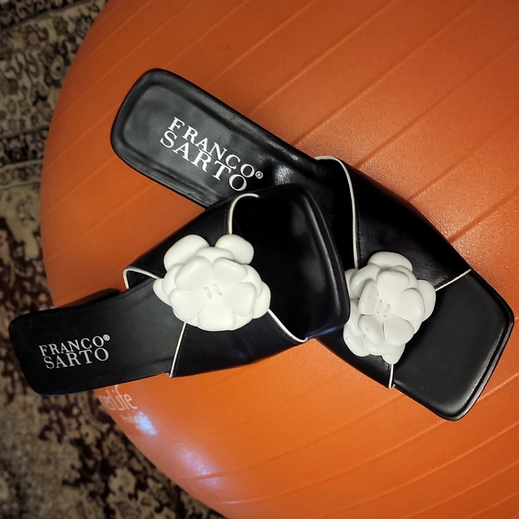 FRANKO SARTO WOMENS HEELS SLIDES SIZE 7.5 - Picture 4 of 8